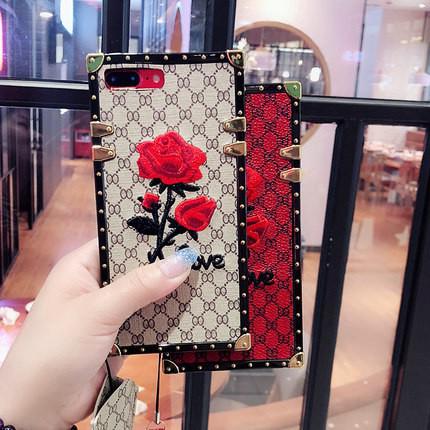 Samsung S20 Ultra S10 S8 S9 plus Note 20 plus note 8 9 NOTE 10 A21 A31 A11 A01 M01 Rose Flower Embroidery With Lanyard Case