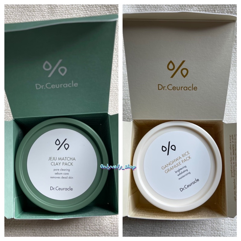 Dr.Ceuracle Jeju Matcha Clay Pack และ Dr.ceuracle Ganghwa Rice Granule ...