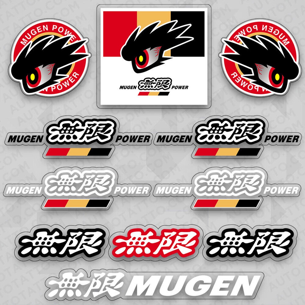 สติกเกอร์ไวนิล-ลายโลโก้รถยนต์-honda-mugen-power-สําหรับตกแต่ง