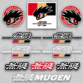 สติกเกอร์ไวนิล ลายโลโก้รถยนต์ Honda Mugen Power สําหรับตกแต่ง