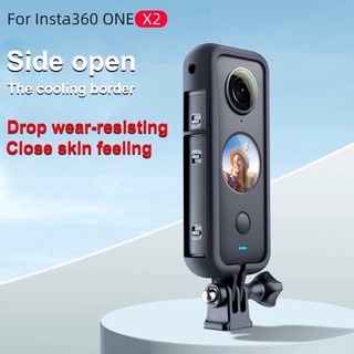 ภาพหน้าปกสินค้าInsta360 ONE X2 Protective Frame Case 1/4 Screw Hole Camera Tripod Adapter Mount for Insta360 ONE X2 Accessories ที่เกี่ยวข้อง