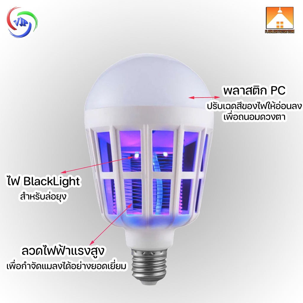 ffs-vjp-หลอดไฟดักยุง-led-18w-หลอดไฟความสว่างสูง-ไฟดักยุง-ไฟล่อยุง-หลอดไฟล่อยุง-หลอดไฟฆ่ายุง-หลอดไฟฆ่าแมลง-ไฟล่อแมลง