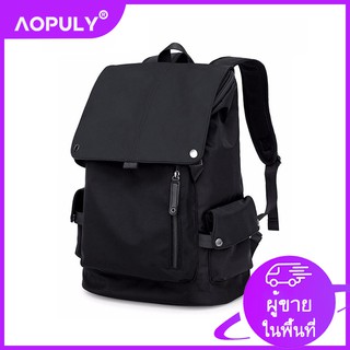 Aopuly กระเป๋าเป้สะพายหลังแล็ปท็อปผ้า Oxford กันน้ำขนาด 15.6 นิ้ว