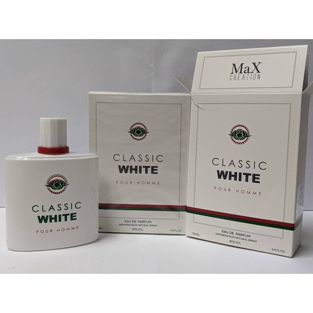 Classic pour homme white new arrivals