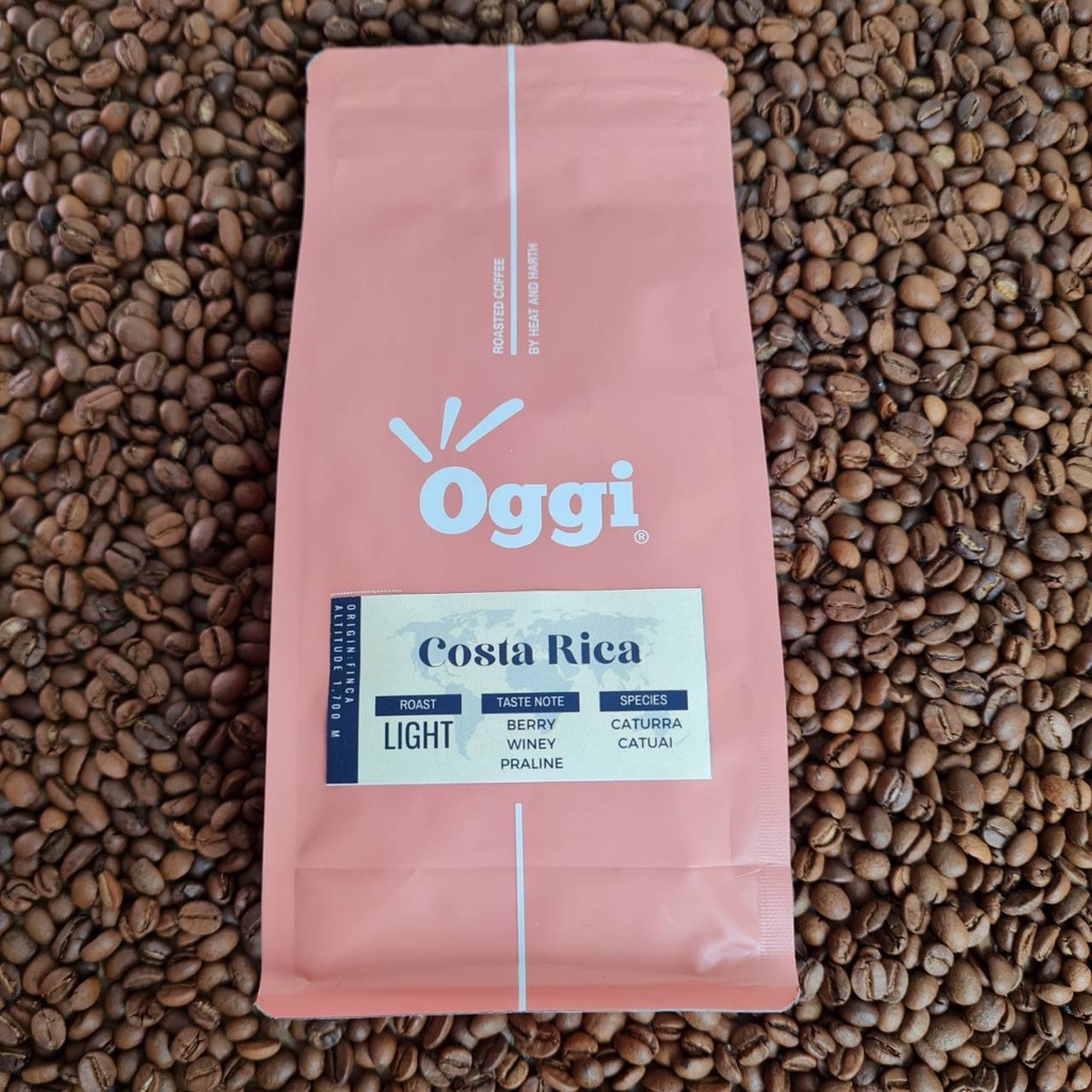เมล็ดกาแฟคั่วอ่อน Oggi Costa Rica ล็อตพิเศษจากฟาร์ม Finca Trinidad El ...