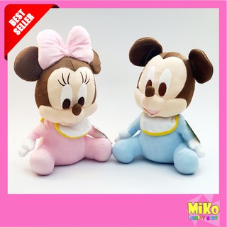 ♤ตุ๊กตา เบบี้มินนี่เมาส์ Baby Mickey / Minnie Mouse ลิขสิทธิ์แท้ งานป้าย มอก.ของเล่นตุ๊กตา🎁🎀✨🎗🎈
