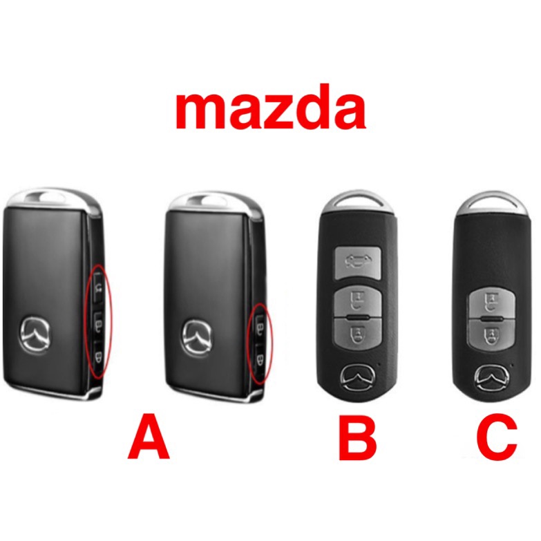 ภาพหน้าปกสินค้าเคสกุญแจ หนังแท้ All New Mazda 3 CX30 CX 3 ปี2021 Skyactiv mazda 2 mazda 5 mazda 6 Mazda CX-5 CX-7 CX-9 จากร้าน tingruxu.th บน Shopee