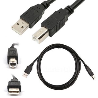 ภาพขนาดย่อของภาพหน้าปกสินค้าสาย ปริ้นเตอร์ USB Printer Cable USB 2.0 มีความยาว 1.8 / 3 / 5 / 10 เมตร (Blue) จากร้าน jonezeerrangsit บน Shopee ภาพที่ 1