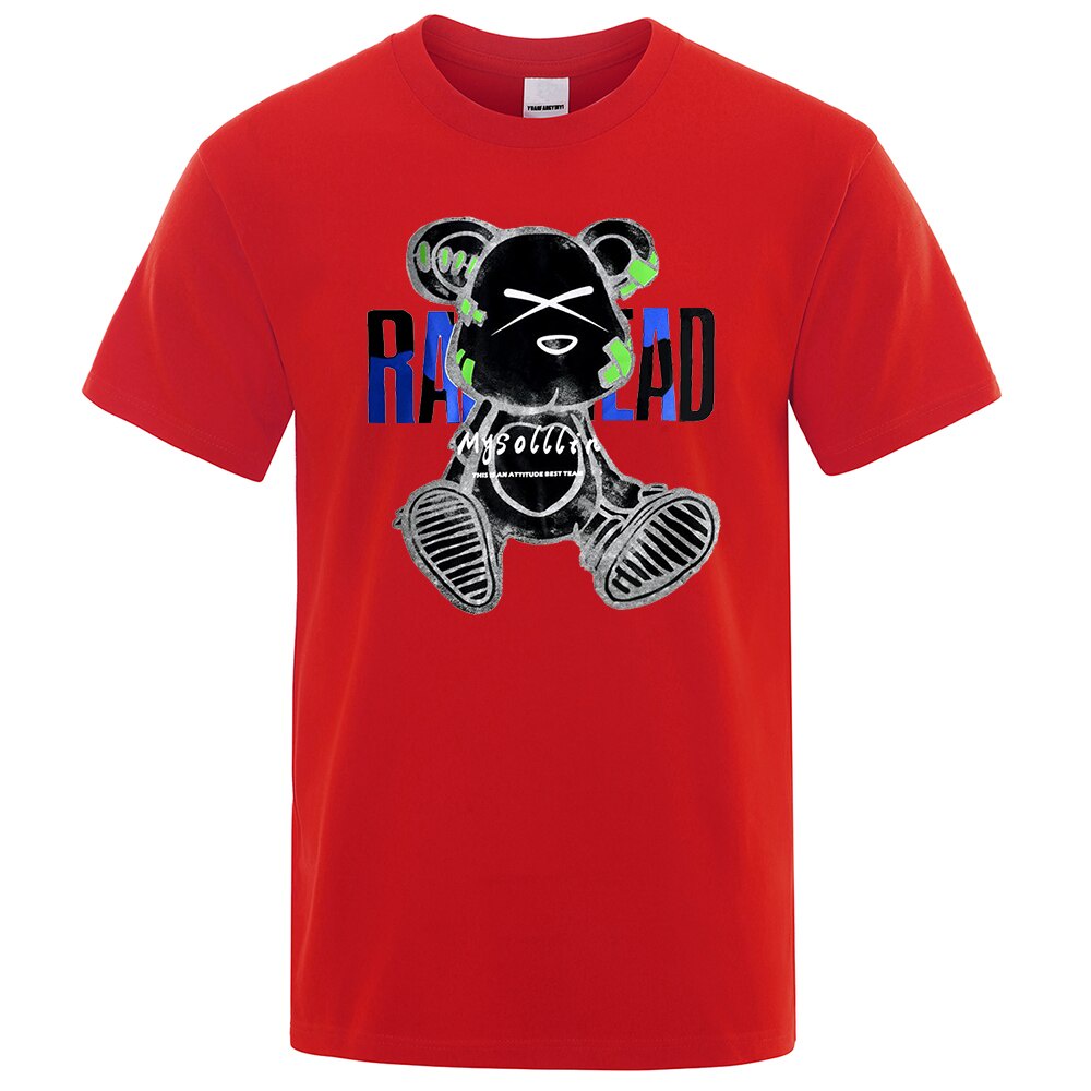 เสื้อเด็กหญิง-การ์ตูนหมีสัตว์คาวาอี้พิมพ์เสื้อยืดผู้ชายความคิดสร้างสรรค์ทีเสื้อผ้าtshirtsหลวมtshi