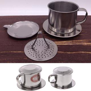 ☸. Vietnamese Coffee Filter Stainless Steel Maker Pot Infuse Cup Serving Delicious
