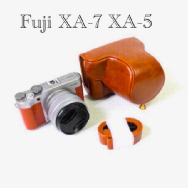 เคสกล้องส่งฟรี-fuji-xa5-xa7ตรงรุ่นถอดเป็นhalfcase-ได้พร้อมส่ง