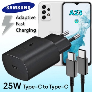 ที่ชาร์จ Samsung A23 25W Usb-C to Type-C ซัมซุง หัวชาร์จ(EU) สายชาร์จ 2เมตร Fast Charge ชาร์จด่วน แท้ศูนย์ รับประกัน