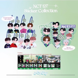 [พร้อมส่ง] พวงกุญแจสติกเกอร์ NCT127 | สติกเกอร์อัลบั้ม Nct127 | สติกเกอร์ Nct127 |Taeil Yuta Taeyong Doyoung Johnny Jaehyun Jungwoo Mark Haechan