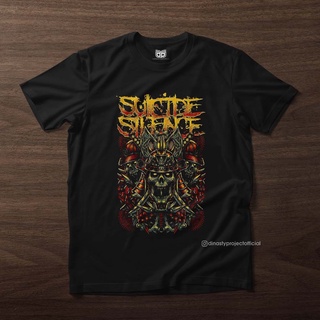 เสื้อยืด ลาย Suicide Silence 3 Skull
