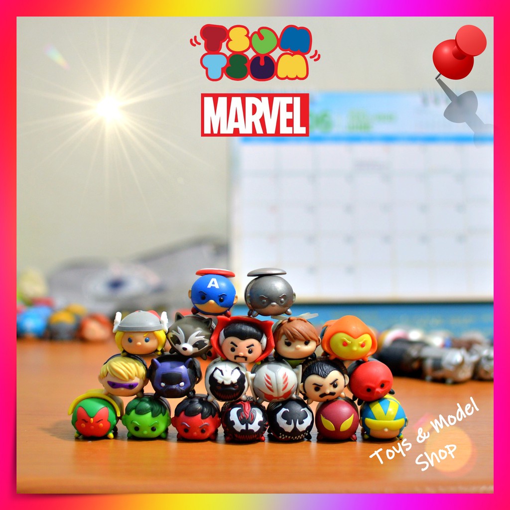 ภาพหน้าปกสินค้าซูมซูมมาเวลขนาดกลาง TsumTsum Marvel Size M ชุด1