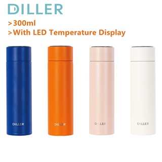 Diller กระติกน้ําร้อนสเตนเลสสูญญากาศ เก็บอุณหภูมิ พร้อมหน้าจอ LED สําหรับเดินทาง MLH9071