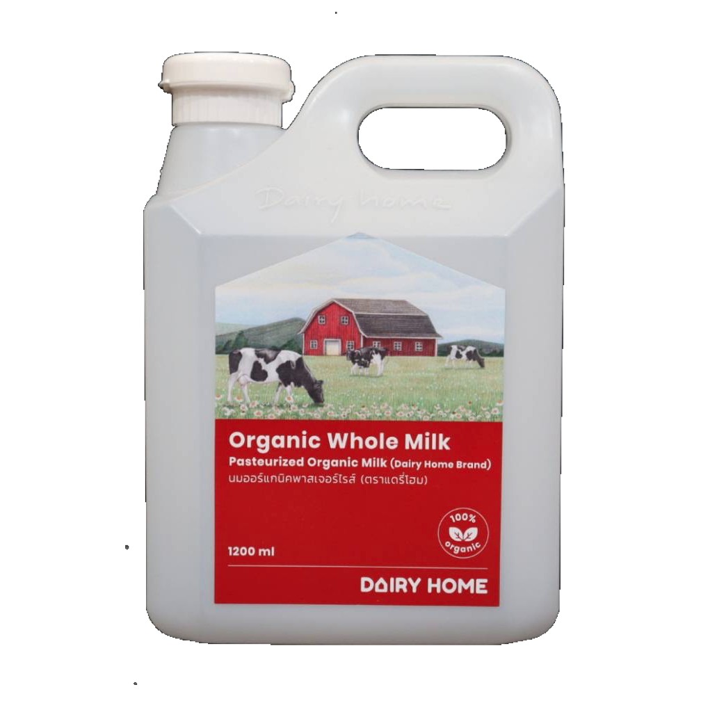ภาพสินค้านมแดรี่โฮม Organic Whole Milk 1,200 cc ***จัดส่งสินค้าเฉพาะในเขตกรุงเทพฯเท่านั้น*** จากร้าน dairyhome บน Shopee ภาพที่ 1