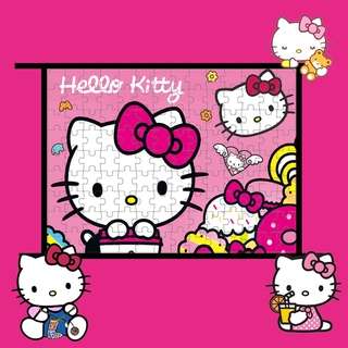 พบของเล่นเพื่อการศึกษาสำหรับเด็กสำหรับเด็กหญิงและเด็กชาย Hello Kitty cat 126 ปริศนา