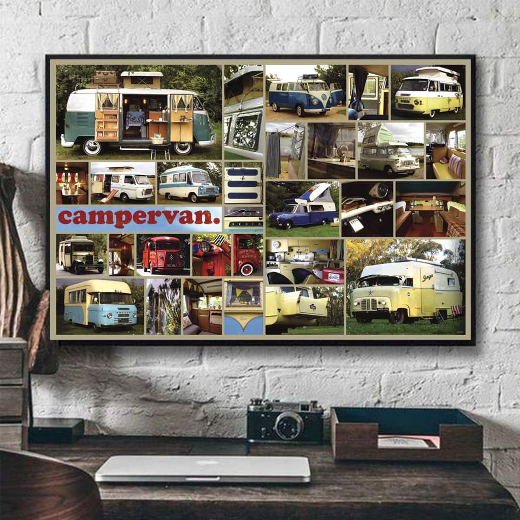 โปสเตอร์-รถยนต์-campervan-โปสเตอส์-รถบ้าน-ภาพ-รถยนต์-โปสเตอร์ติดผนัง-โปสเตอร์สวยๆ-ภาพติดผนังสวยๆ-poster