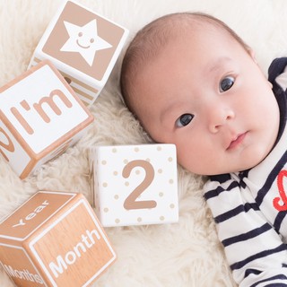 เช็ครีวิวสินค้า[พร้อมส่ง] บล็อกไม้บอกอายุ เด็กแรกเกิด ถึงเด็กโต Week Month Year Baby Age Blocks พร็อพถ่ายรูปเด็ก ของขวัญเด็ก 4 ชิ้น/ชุด