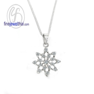 Finejewelthai-จี้-จี้เพชร-เพชรสังเคราะห์-จี้เงินแท้-Diamond-CZ-Silver-Pendant-P1094cz00 (เลือกสีตัวเรือนได้)