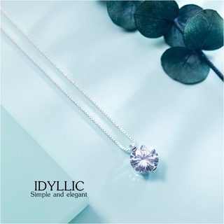 s925 Idyllic necklace สร้อยคอเงินแท้ สวยเรียบง่าย ใส่สบาย เป็นมิตรกับผิว