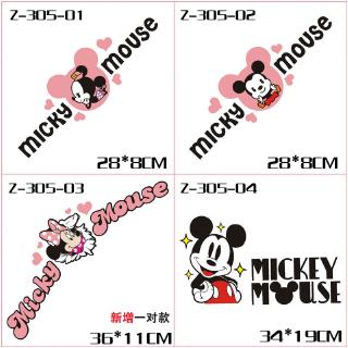 Mickey Minnie Car Stickers and Decals Motorcycle Decoration Car Eyebrow Stickers  Window Door Stickcer Car Accessories