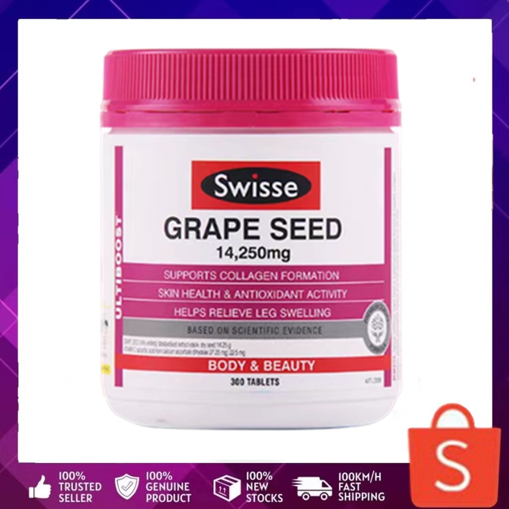 ภาพหน้าปกสินค้าSwisse Ultiboost Grape Seed 14,250 mg 300 Tablets สารสกัดจากเมล็ดองุ่น เกรปซีด