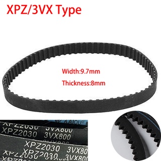 XPZ2120/3VX840 XPZ2160/3VX850 9.7mm Width 8mm Thickness Vee Toothed Wegde Raw Edge Gogged Band Timing Transmission Vee V