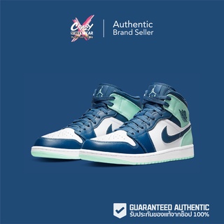 Nike Air Jordan 1 Mid “Blue Mint” (554724-413) สินค้าลิขสิทธิ์แท้ Nike รองเท้า