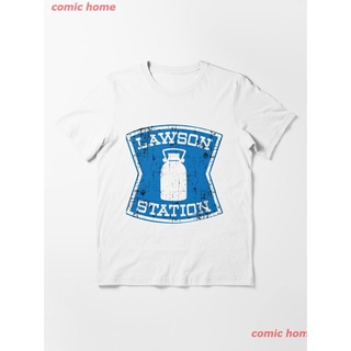New Lawson Station Essential T-Shirt เสื้อยืด ดพิมพ์ลาย ดผ้าเด้ง คอกลม cotton ความนิยม discount Unisex