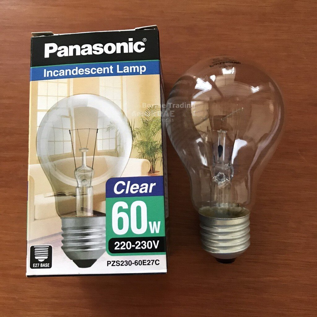 panasonic-หลอดไส้-60w-220-230v-ขั้วเกลียว-e27-ใช้ไฟบ้าน-qc-passed