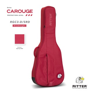 Ritter CAROUGE 3 "Spicey Red" กระเป๋ากีตาร์โปร่งทรง Dreadnought