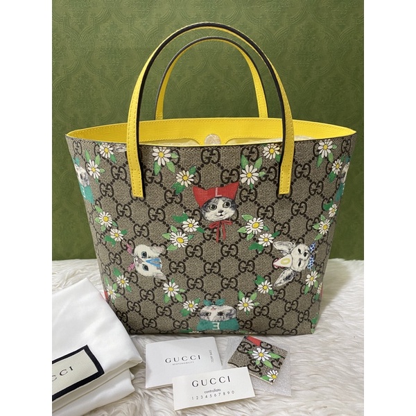 gucci-tote-kids-แมวเหลือง