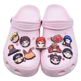 อุปกรณ์เสริม จี้การ์ตูนอนิเมะ Naruto jibits Crocs Charms สําหรับตกแต่งรองเท้า Crocs