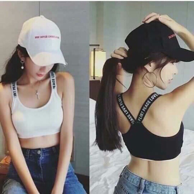 ภาพหน้าปกสินค้าสินค้าพร้อมส่งจากไทย Angle Bra  (N029) พร้อมส่ง    ราคาส่ง ตั้งแต่ตัวแรก  สปอร์ตบราสายลายตัวอักษร สายไขว้หลังเก๋ๆ จากร้าน anglebra บน Shopee