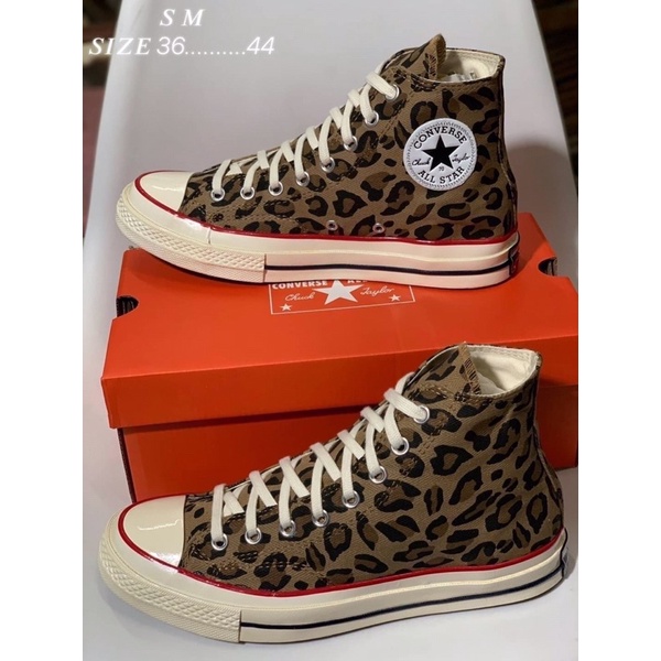 รองเท้า-converse-tiger-print-รองเท้าหุ้มข้อคอนเวิร์สพร้อมกล่อง