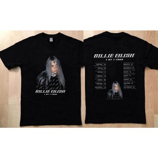 Wanyg เสื้อยืดลําลอง แขนสั้น พิมพ์ลาย Billie Eilish 1 By 1 Tour 2019 คุณภาพสูง สําหรับผู้ชายสามารถปรับแต่งได้