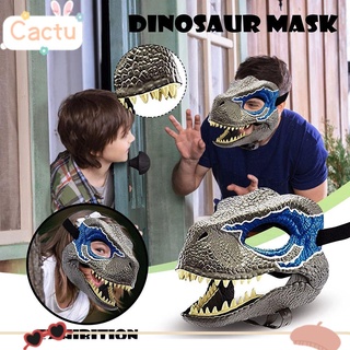 CACTU Horrifying Dragon Facial protectionMovable protectionDecoration Dinosaur protectionToy New Party Cosplay Funny Toy Halloween Party Jaw Dino Mask