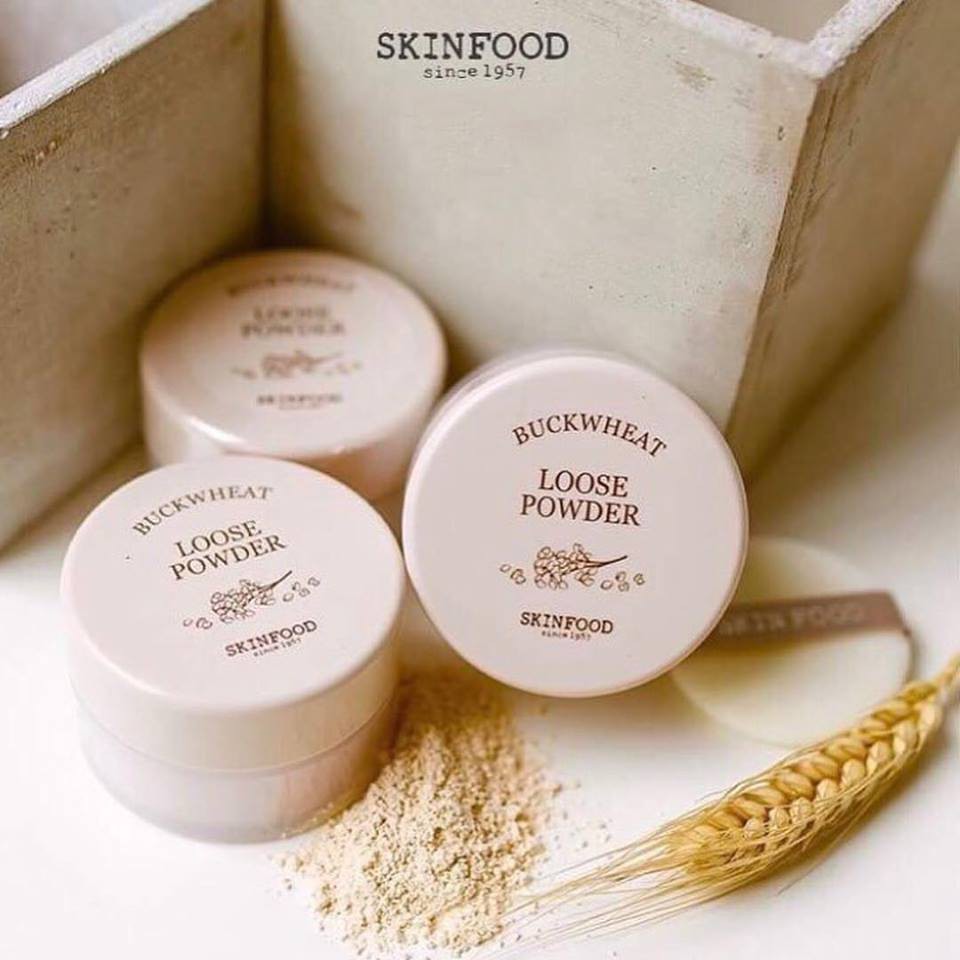 พร้อมส่ง-แท้100-skinfood-buckwheat-loose-powder