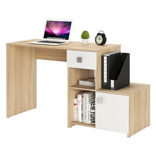 Computer desk OFFICE DESK FURDINI ROZEN CT-3613 OAK/WHITE Office furniture Home & Furniture โต๊ะคอมพิวเตอร์ โต๊ะคอมพิวเต