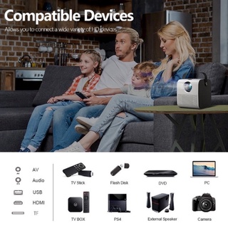 ภาพขนาดย่อของภาพหน้าปกสินค้าMastersat Android Full HD 4K Projector 1080P Q3 โปรเจคเตอร์ 8000 Lumens Bluetooth เชื่อมต่อมือถือหรือคอมฯได้ โฮมเธียเตอร จากร้าน yj.jjjjj บน Shopee ภาพที่ 5