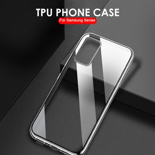 เคสซิลิโคน TPU สีใส กันกระแทก สำหรับ Samsung Galaxy Note 20 10 Plus 9 8 20 S23 S22 S20 S21 Ultra S10 Lite S9 S8