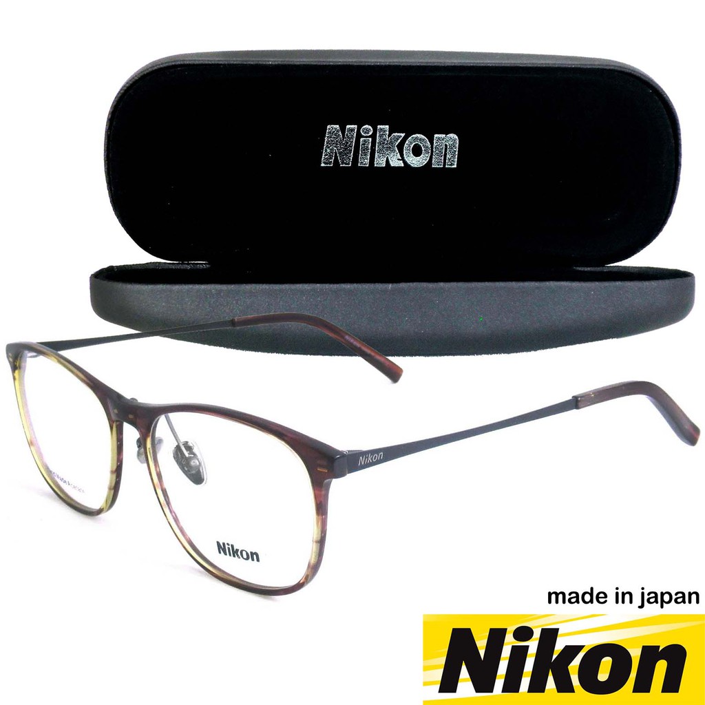 nikon-แว่นตารุ่น-6517-c-4-สีแดงขาดำ-กรอบแว่นตา-กรอบเต็ม-ขาข้อต่อ-วัสดุ-พลาสติก-พีซี-เกรด-เอ-สำหรับตัดเลนส์