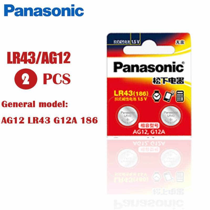 (2ก้อน) ถ่าน Panasonic LR43(186) 1.5V Alkaline Battery จำนวน 2ก้อน ...
