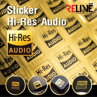 ภาพขนาดย่อของสินค้าสติ๊กเกอร์ Hi-Res Audio   Sticker Hi RES Audio