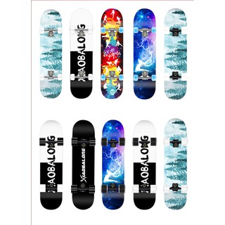 (กรอกโค้ด HOTHIT30 ส่วนลด 30% min 0 max 100)skateboards แฟชั่นสเก็ตบอร์ด มี 4ล้อ สเก็ตบอร์ด สำหรับผู้เริ่มเล่น รุ่น 80cm