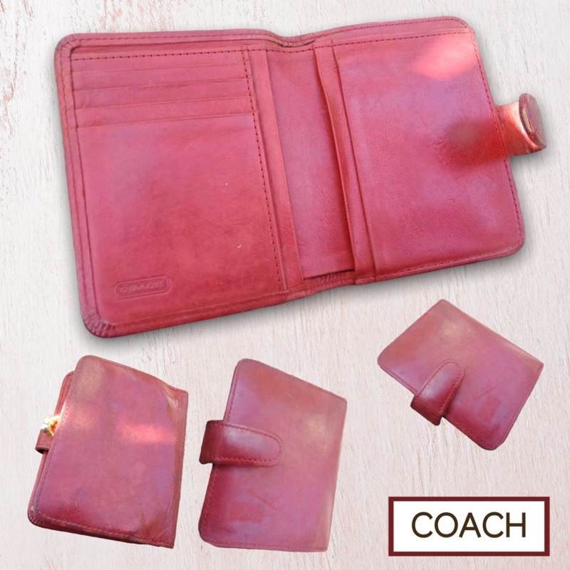 กระเป๋าสตางค์ใบสั้น-coach-มือสอง