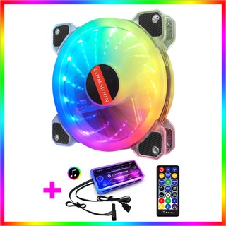 ชุดพัดลม ระบายความร้อน เคส RGB COOLMOON Yupo x1+สายไฟ สินค้าใหม่ ราคาสุดคุ้ม พร้อมส่ง ส่งเร็ว ประกันไทย CPU2DAY