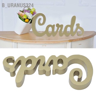 B_Uranus324 ป้ายตัวอักษรภาษาอังกฤษ สีทอง สําหรับตกแต่งบ้าน งานแต่งงาน